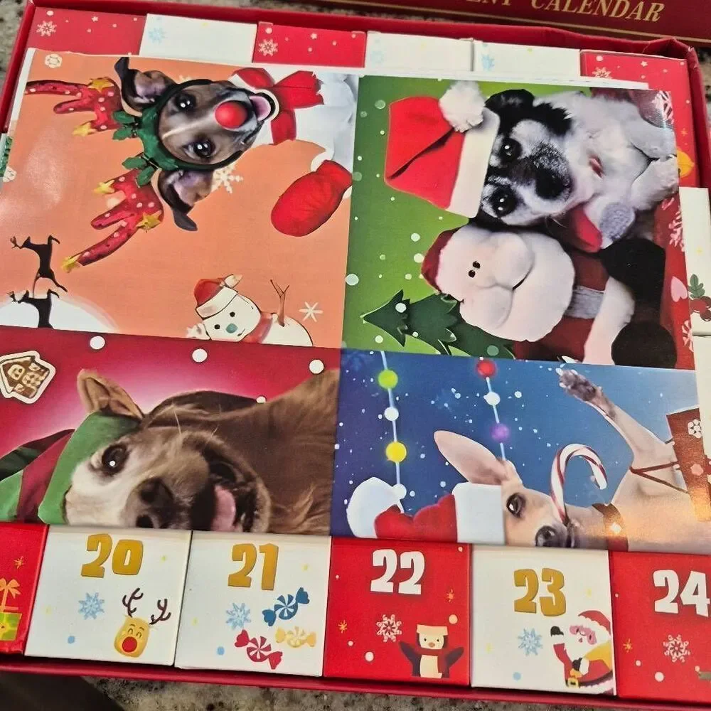 The Jigsaw Puzzle Christmas Dogs Advent Calendar USED